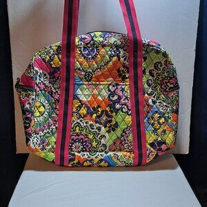 Vera Bradley RIO Print Large Duffle Sports Bag Two Handles Tropical Colors